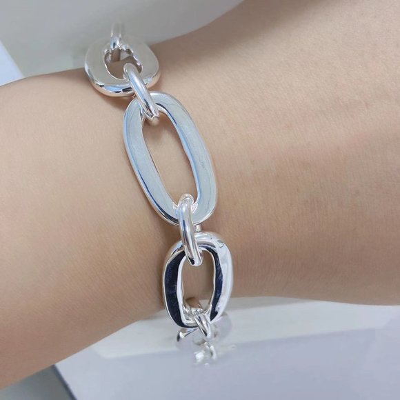 UNO de 50 Jewelry - Uno De 50 Silver Awesome Big Links Padlock Bracelet